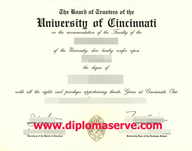 University of Cincinnati degree