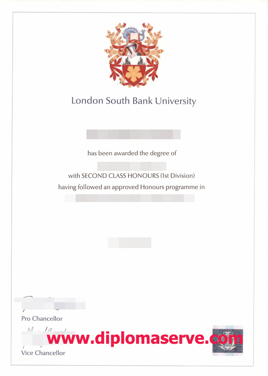 London South Bank University degree