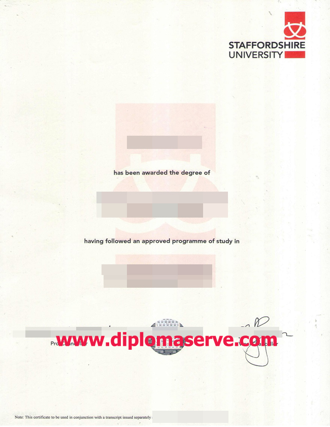 staffordshire university degree