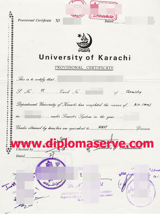 University of Karachi degree