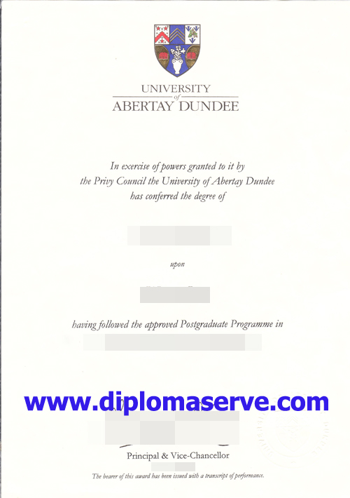 University of Abertay Dundee degree