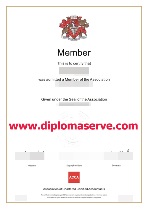 ACCA certificate