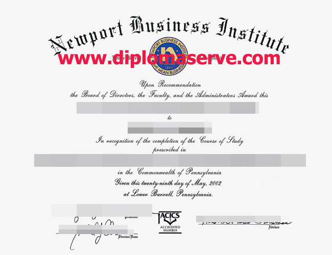 Newport business institute degree